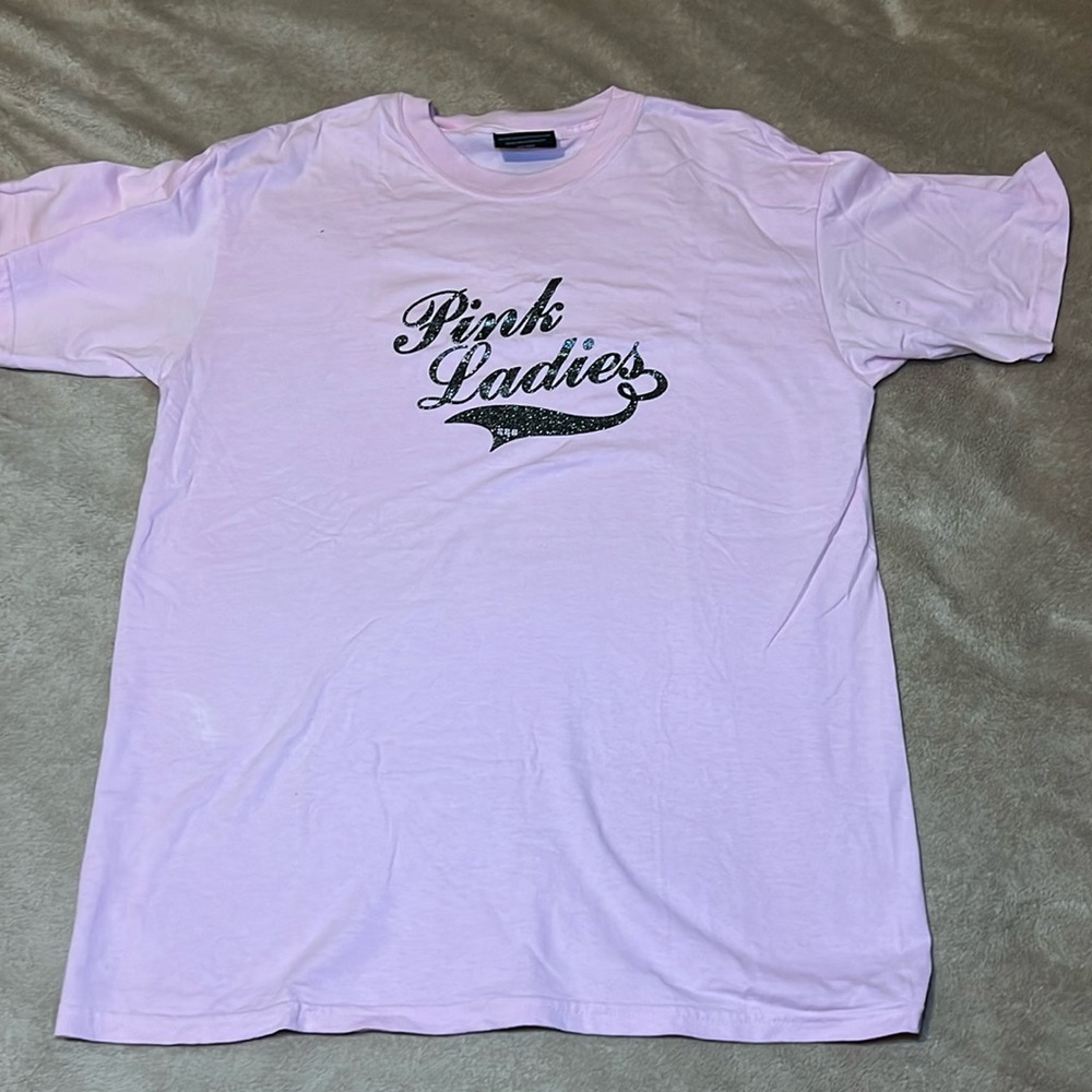 NWOT Pink Ladies T-Shirt. 
Size M